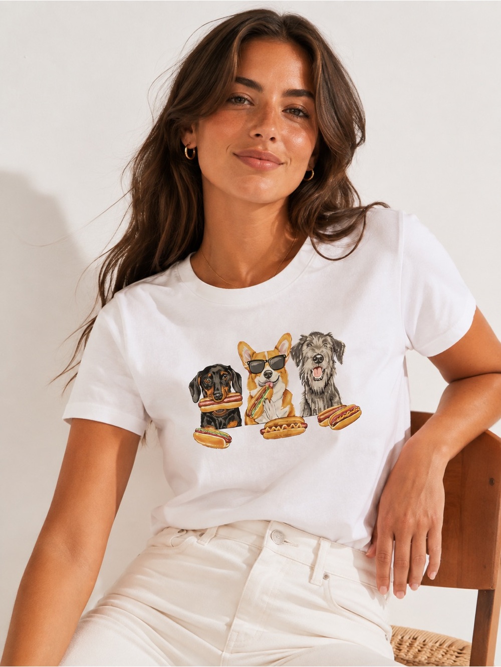 NWT J. Crew BBQ Dogs Graphic Tee